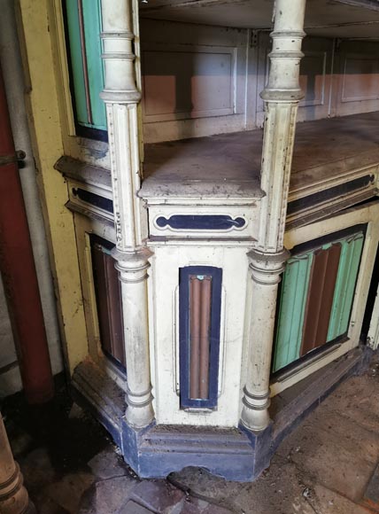 一对新哥特风格商店陈列家具，约1870年-9