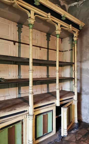一对新哥特风格商店陈列家具，约1870年-10