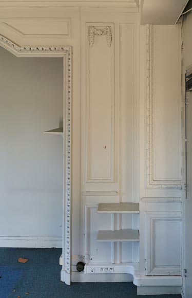 路易十六新古典主义风格全套精美彩绘木镶板-18