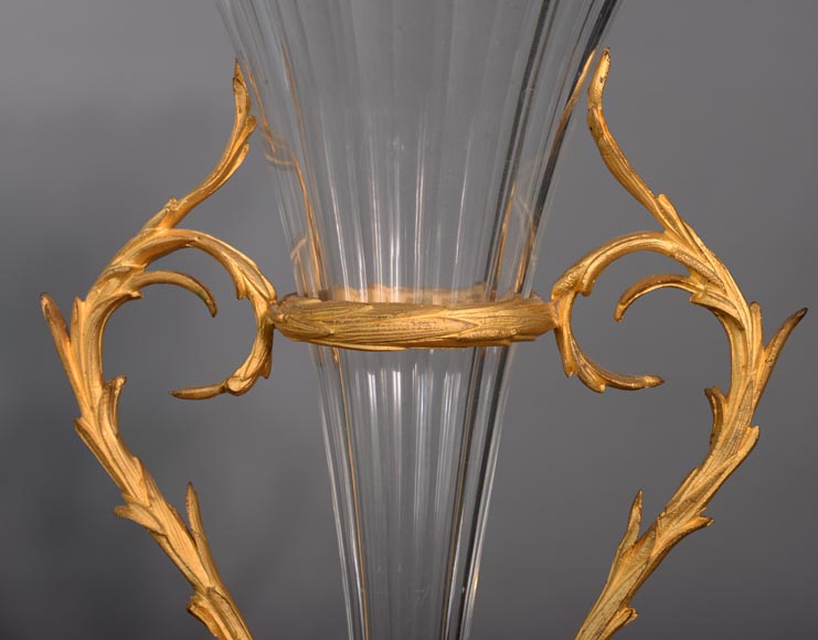 水晶商人克里希（CLICHY）出品，水晶艺术品，镀金青铜配件，19世纪中叶-4