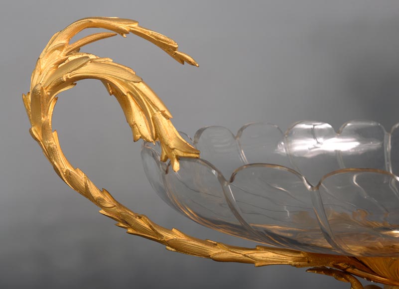 水晶商人克里希（CLICHY）出品，水晶艺术品，镀金青铜配件，19世纪中叶-9