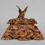 格莱兄弟（GUERET Frères）-精雕橡木匣-森林动物纹案装饰