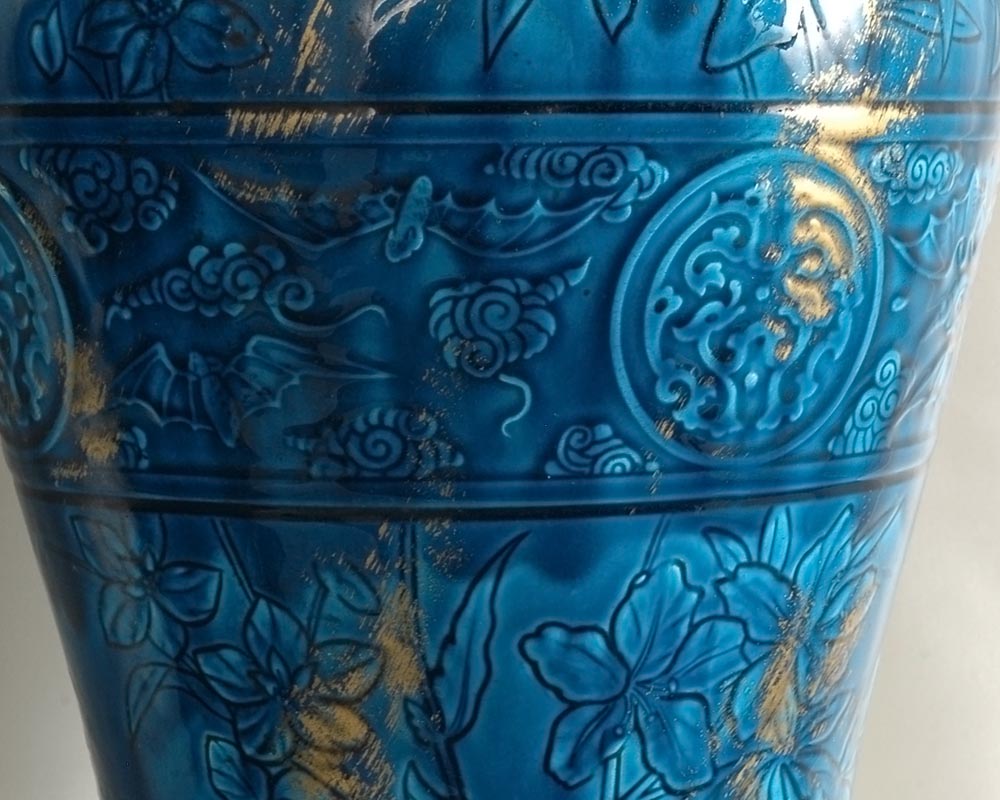 朗维制造：东方风格的彩陶对瓶-1
