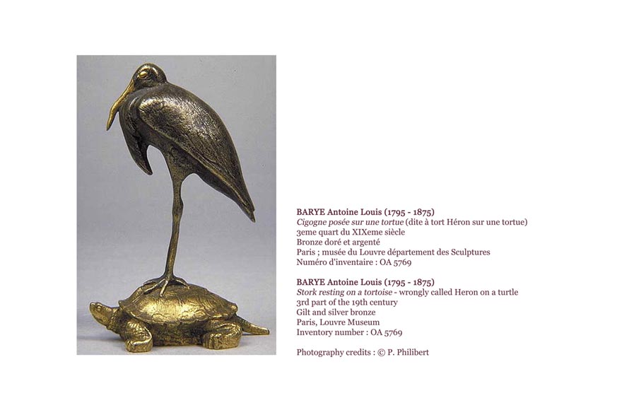 安托万·路易斯·巴里（Antoine-Louis BARYE，1795-1875年，按照该艺术家风格），一对饰有鹳饰的立地烛台-9